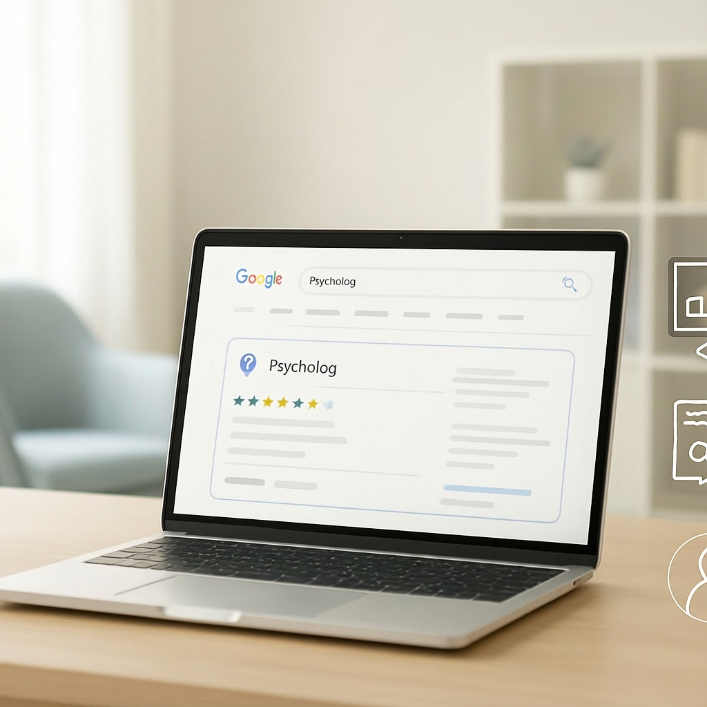 Pozycjonowanie psychologa w Google – wizytówka Google i strona internetowa gabinetu psychologicznego