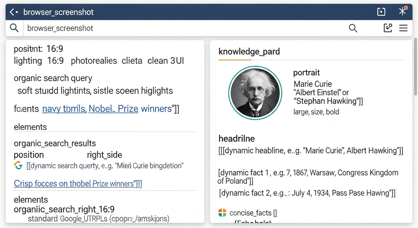 panel wiedzy w wyszukiwarce google