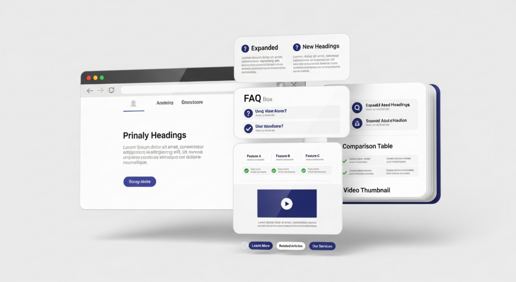 rozbudowa tresci na stronie