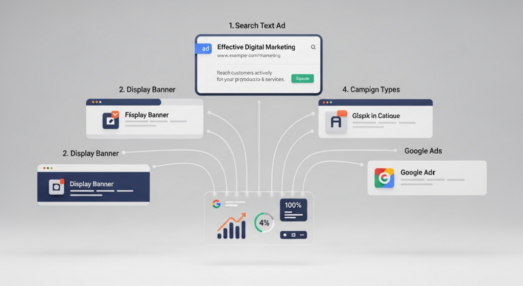 typy kampanii google ads