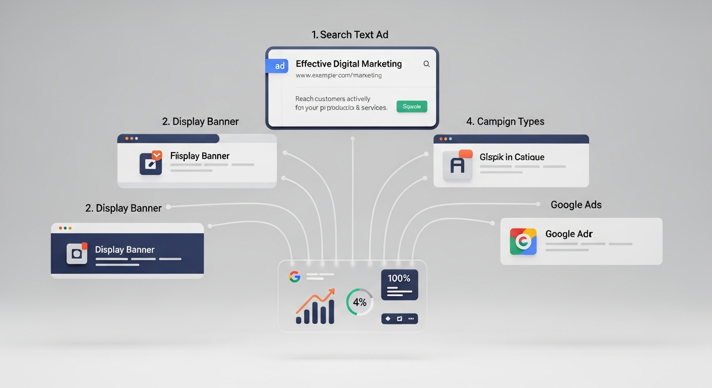 typy kampanii google ads