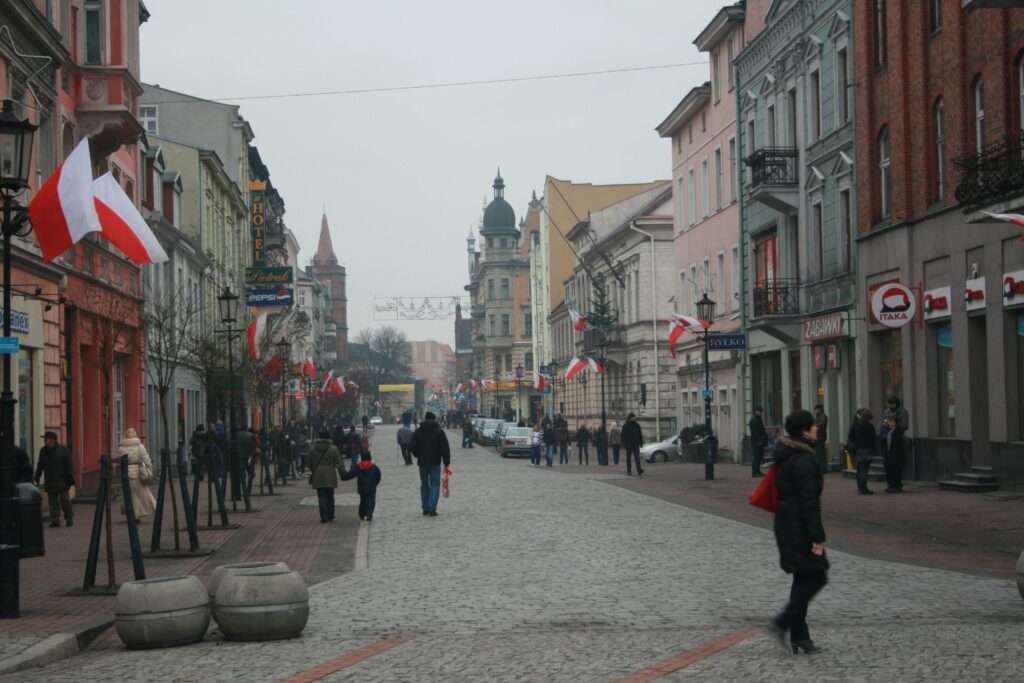 Gniezno — zabudowa Starego Miasta