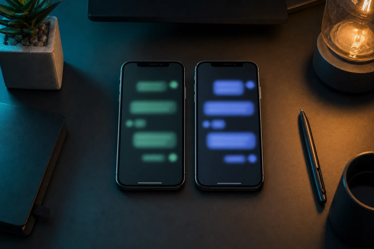 Dwa telefony z różnymi odpowiedziami AI na to samo pytanie — pojedynczy test niczego nie dowodzi